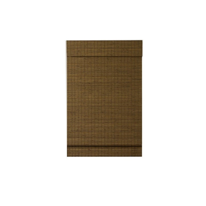 Radiance Cordless Window Shades for a Standard Size Window Width Maple Cape Cod Flatweave Roman Shade with Valance 30 Inch Width x 64 Inch Length 2216204E