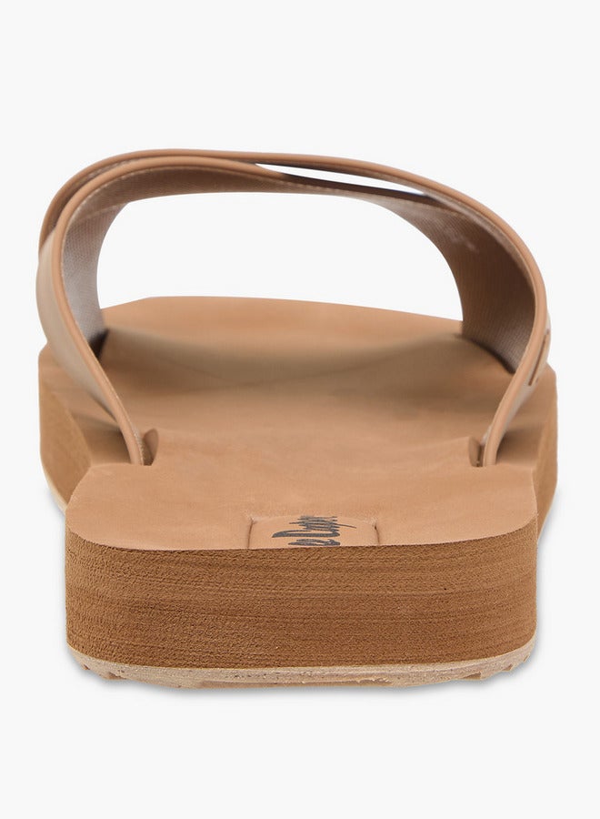 Lee Cooper Men's Logo Detail Cross Strap Flip Flops  - Image 4