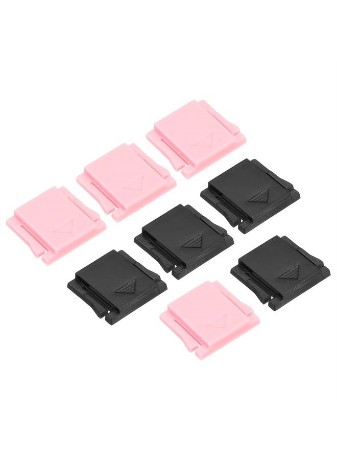 PATIKIL Universal Camera Hot Shoe Cover Cap, 8 Pack Hot Shoe Cap Hot Shoe Protector Plastic Suitable for DSLR/SLR Camera, Pink Black  - Image 1