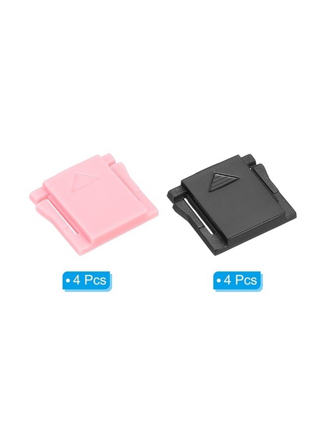 PATIKIL Universal Camera Hot Shoe Cover Cap, 8 Pack Hot Shoe Cap Hot Shoe Protector Plastic Suitable for DSLR/SLR Camera, Pink Black  - Image 2