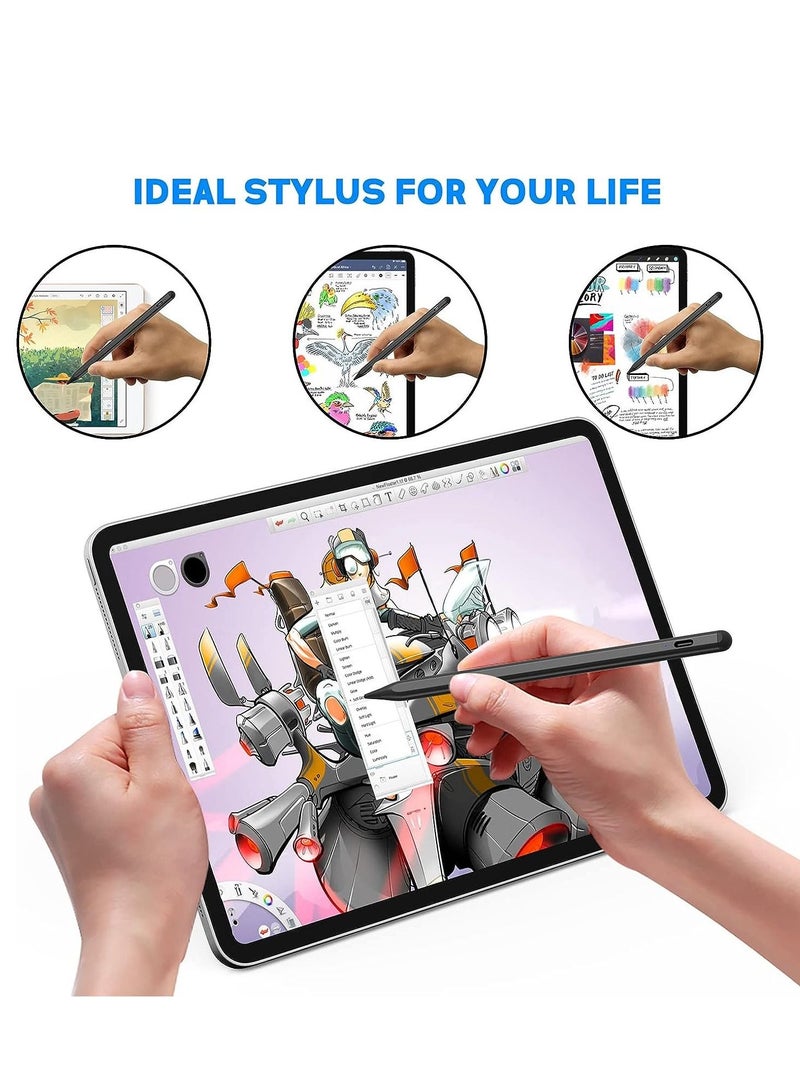 ELTRAZONE Stylus Pen for iPad with Tilt Sensitive and Fast Charge,iPad Pencil Compatible with 2018-2022 Apple iPad Pro 11/12.9 Inch,iPad 10/9/8/7/6 Gen,iPad Mini 5/6 Gen,iPad Air3/4/5 Gen - Image 5