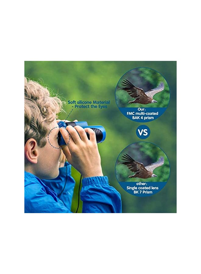 Zaboon Kids Binoculars Set - High Resolution Real Optics - Shock Proof - Bird Watching - Presents For Kids - Children Gifts - Boys And Girls - Outdoor Play - Hunting - Camping  - Image 4