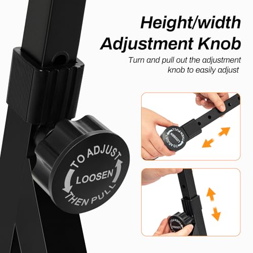 AODSK Keyboard Stand Heavy Duty- Z Style Adjustable and Portable Heavy Duty Piano Stand for Kids and Adults,Height and Width Adjustable Fits for 61-88 Keys Electric Pianos - Image 5