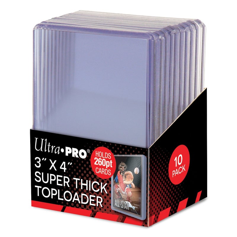 Ultra Pro Super Thick 260PT Toploader 10ct Pack 85238, One Size, Multi - Image 1