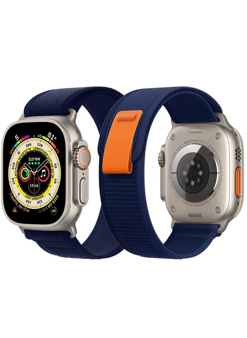 Generic Apple Watch Strap 49 mm 45 mm 44 mm 42 mm Band Trail Loop Stretchy Soft Nylon Band Adjustable Sports Strap for Apple Watch Ultra 2 Series 9/8/7/SE/6/5/4/3/2/1  - Image 1
