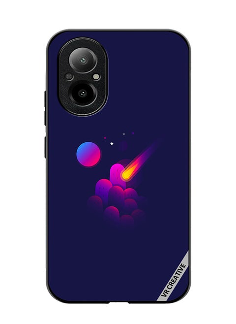 Protective Case Cover For Realme C67 4G Space Minimalist Design Multicolour