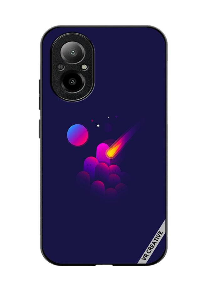 Protective Case Cover For Realme C67 4G Space Minimalist Design Multicolour