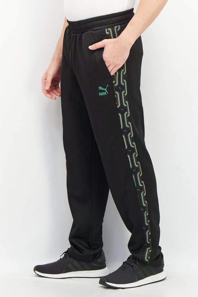 PUMA Men Sportswear Fit Brand Logo Drawstring Track Pants, Black - Image 2