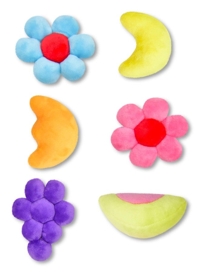 iscream Trix Cereal 14" x 10" Pillow Set with 6 Plushie Fruit Cereal Pieces Mini Pillows - Image 4