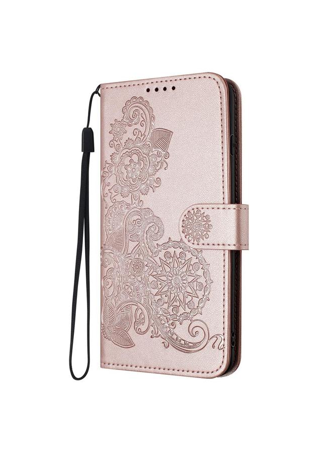 Zaboon Case For Huawei nova 12 Pro / nova 12 Ultra Datura Flower Embossed Flip Leather Phone Case - Image 3