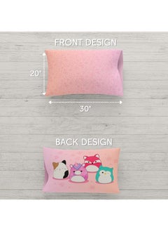 Franco Squishmallows Bedding Silky Satin Standard Beauty Silky Satin Standard Reversible Pillowcase Cover 20X30 For Hair And Skin Officially Licensed Product  - Image 3