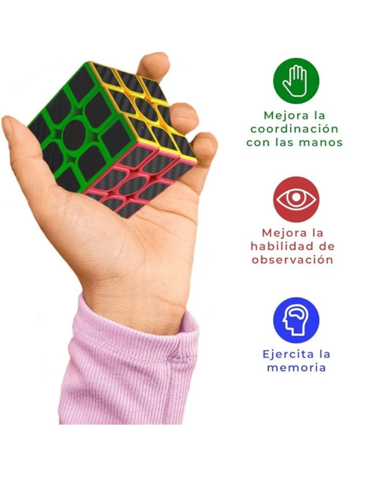Generic - Mastery 3X3 Carbon Fiber Cube; Streamline Your Mind; Professional Magic Competition Speed Cube; Fast Spinning, Smooth And Sturdy - Image 1