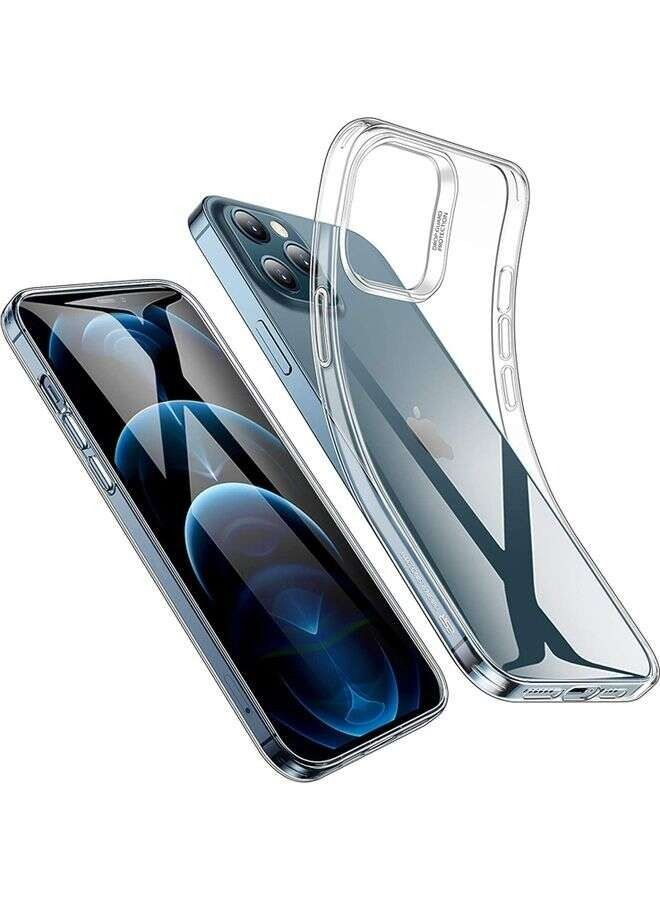 غطاء حماية لهاتف آيفون 12 برو ماكس شفاف - Image 1