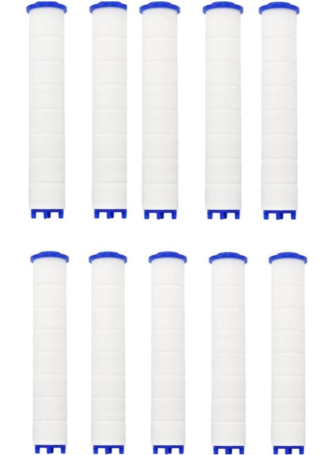 Shower Head Filter 10 Pack PP Cotton Filter Cartridge Detachable Propeller Hydro Jet Shower Head Filter Shower Filters For Filtered Showerheads