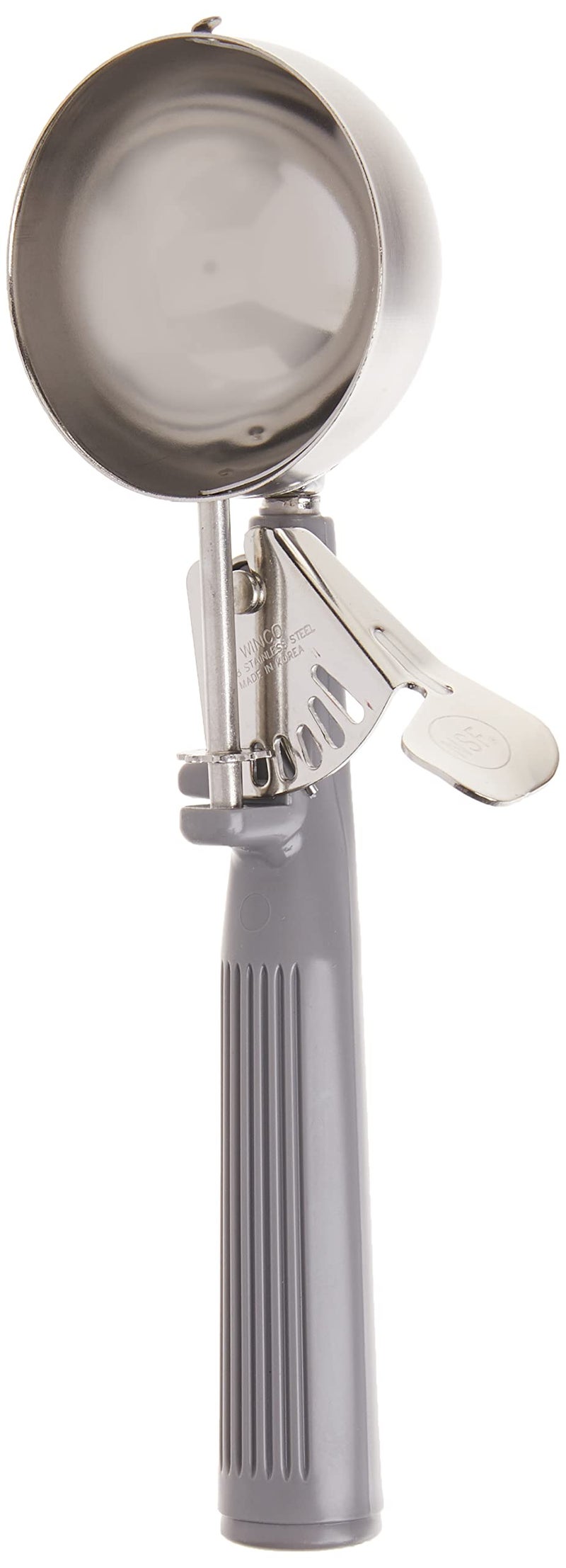 Winco Ice Cream Disher with Gray Handle, Size 8 - Image 1