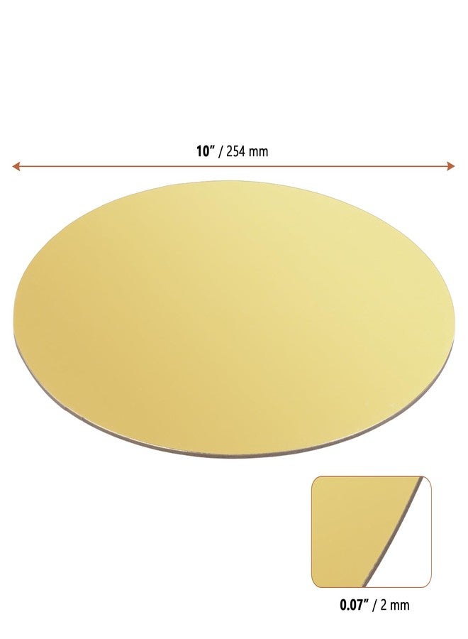 LEXININ 40 Pack Gold Cake Boards, 10 Inch Round Cardboard Circle Base for Baking Wedding Birthday Cake Decorating - Image 2
