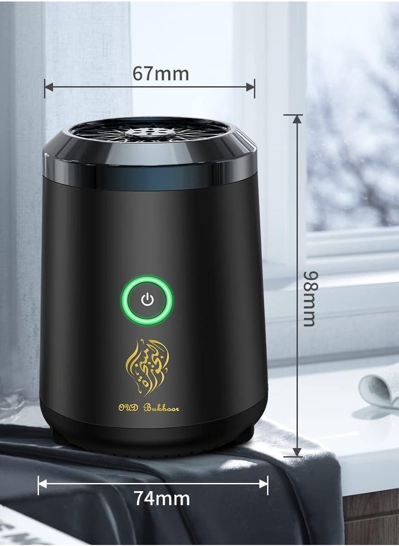 أداك مبخرة بخور عود كهربائية من لوكس قابلة لإعادة الشحن عبر يو إس بي، أفضل هدية للمنزل والسيارة والمكتب والتخييم في الصحراء  - Image 2