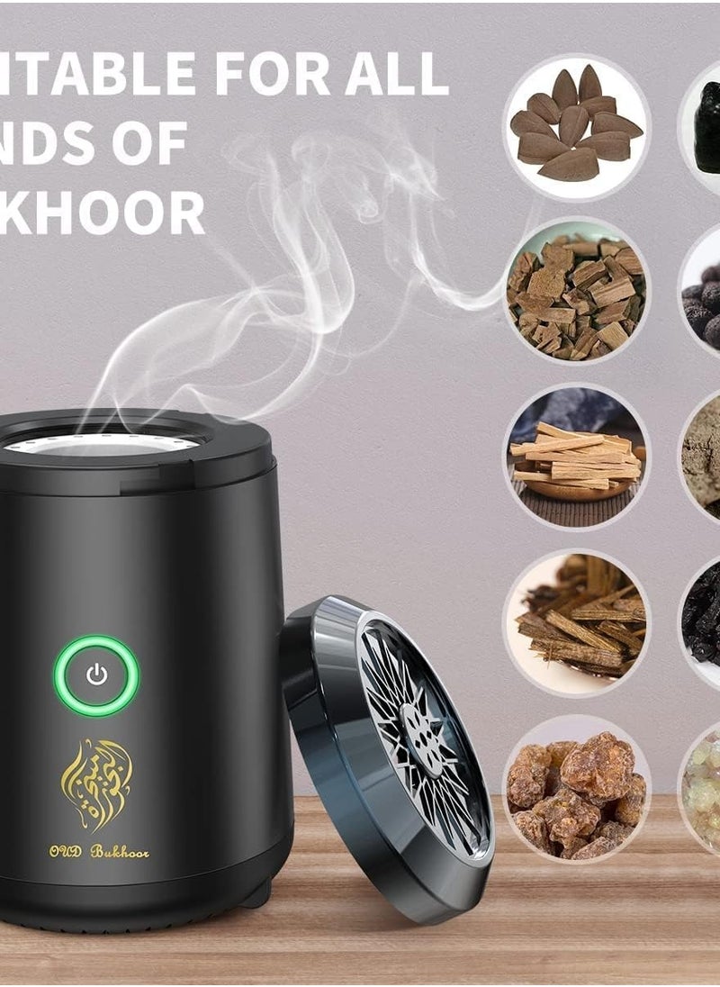 أداك مبخرة بخور عود كهربائية من لوكس قابلة لإعادة الشحن عبر يو إس بي، أفضل هدية للمنزل والسيارة والمكتب والتخييم في الصحراء  - Image 4