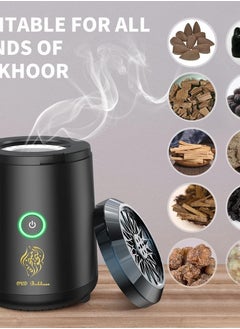 أداك مبخرة بخور عود كهربائية من لوكس قابلة لإعادة الشحن عبر يو إس بي، أفضل هدية للمنزل والسيارة والمكتب والتخييم في الصحراء  - Image 4