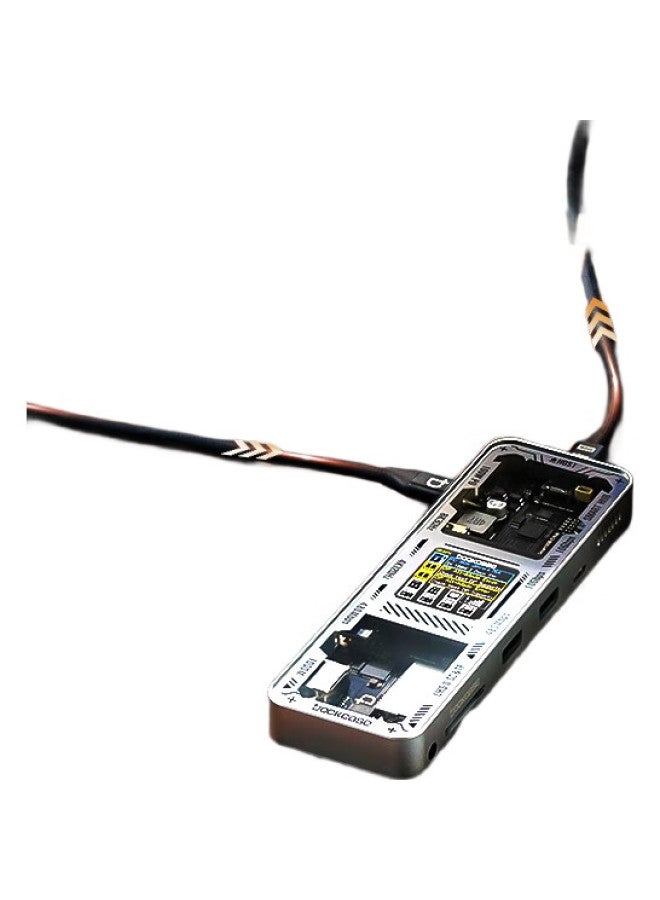 DOCKCASE Multi-Port Docking Station With Screen, Smart Type-C Expansion Dock With U2 Card Slot, Gigabit Ethernet Port, Usb3.2 Desktop Expansion Dock, Hdmi Converter, 8K Screen Mirroring, Compatible With Apple M1 Laptops - Image 3