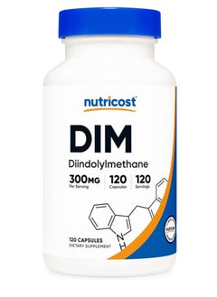 Nutricost DIM Plus BioPerine 300mg, 120 Vegetarian Capsules - Up to 4 Month Supply, Max Strength  - Image 1