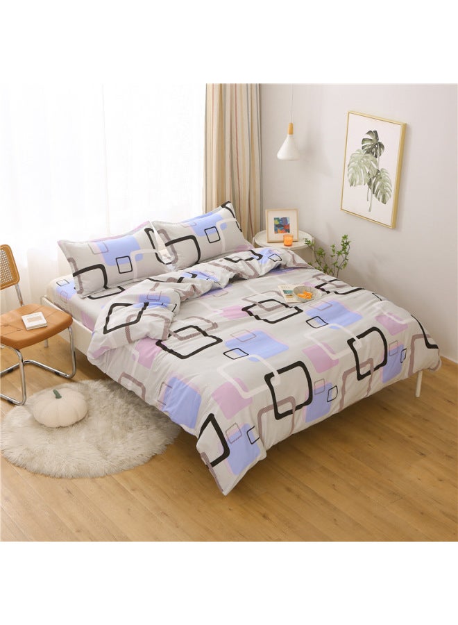 غطاء لحاف قطعة واحدة 150 × 200 غطاء لحاف فردي لسكن الطلاب 200 × 230 سم لحاف مزدوج من القطن المقلد لأربعة مواسم بالجملة - اللون: جناح كايون - المواصفات: غطاء لحاف 220 × 240 سم - Image 1