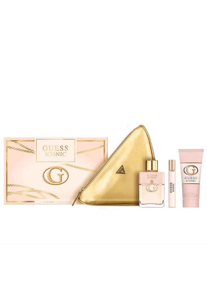 Guess Iconic Women's Gift Set: 100ml Eau de Parfum + 15ml Travel Spray + 100ml Body Lotion + Bag - Image 1