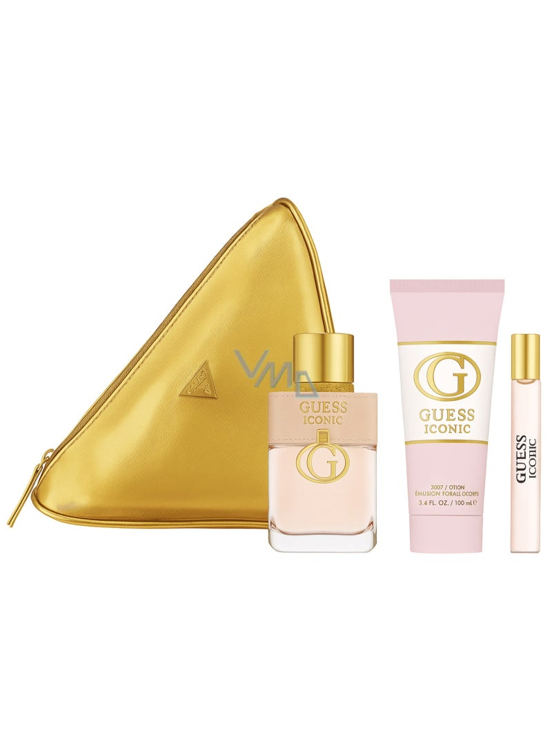 Guess Iconic Women's Gift Set: 100ml Eau de Parfum + 15ml Travel Spray + 100ml Body Lotion + Bag - Image 2
