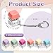 DEARIDAP 6 Pcs Keyboard Fidget Toys SingleKey Keyboard Keychain Decompression Toys Push Bubble Button Sensory Gifts for Stress and Anxiety Relieve Macaron Colors - Image 4