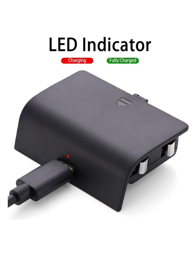 General 1 Pack Rechargeable Battery Pack for X-Series S/X Controller, Upgraded 800mAh Battery Pack with USB Charging Cable and LED Indicator  - Image 3