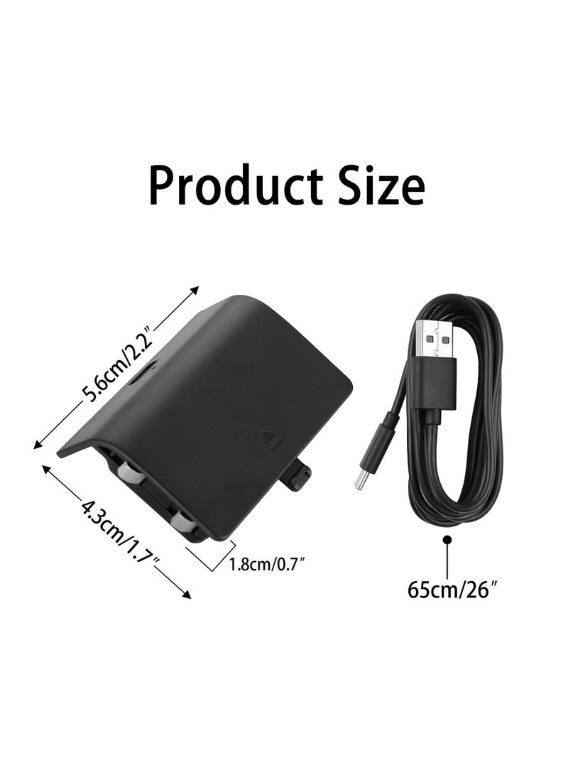 General 1 Pack Rechargeable Battery Pack for X-Series S/X Controller, Upgraded 800mAh Battery Pack with USB Charging Cable and LED Indicator  - Image 4