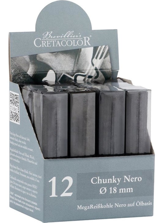 Chunky Nero Soft Pressed Oil Thick Charcoal Stick 461 22