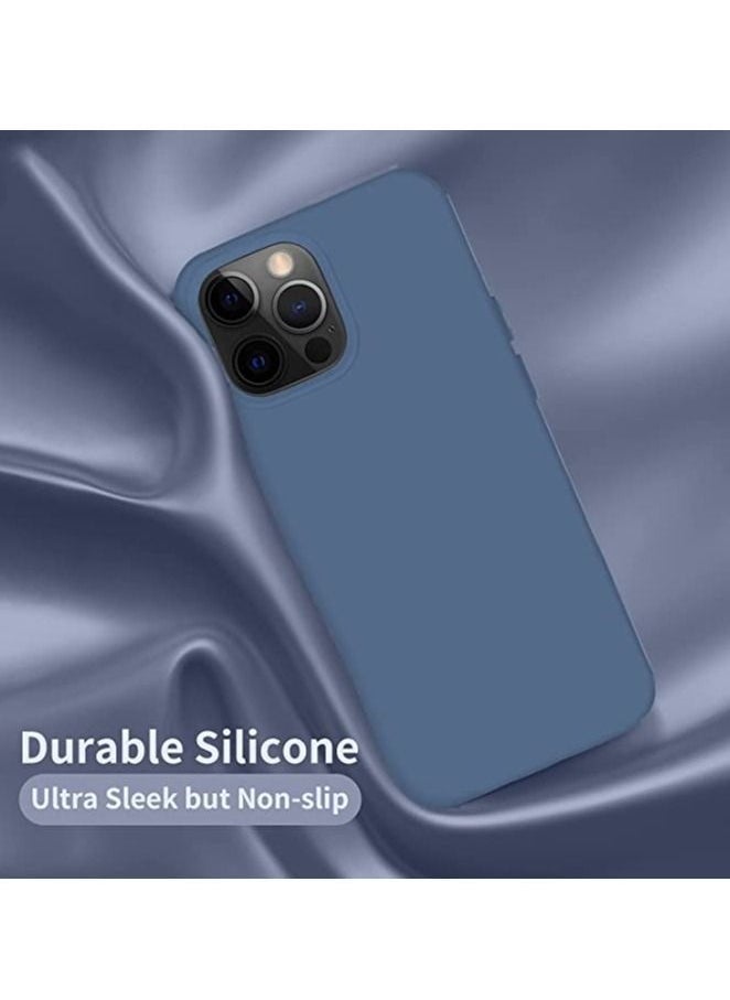Gravity iPhone 13 Pro Case Cover 6.1 Inch Case Silicone Protective Case Soft Silicone Case with Soft Microfiber Lining,Anti-Scratch,Slim Thin Cover for iPhone 13 Pro Cover Case(Dark Blue) - Image 3