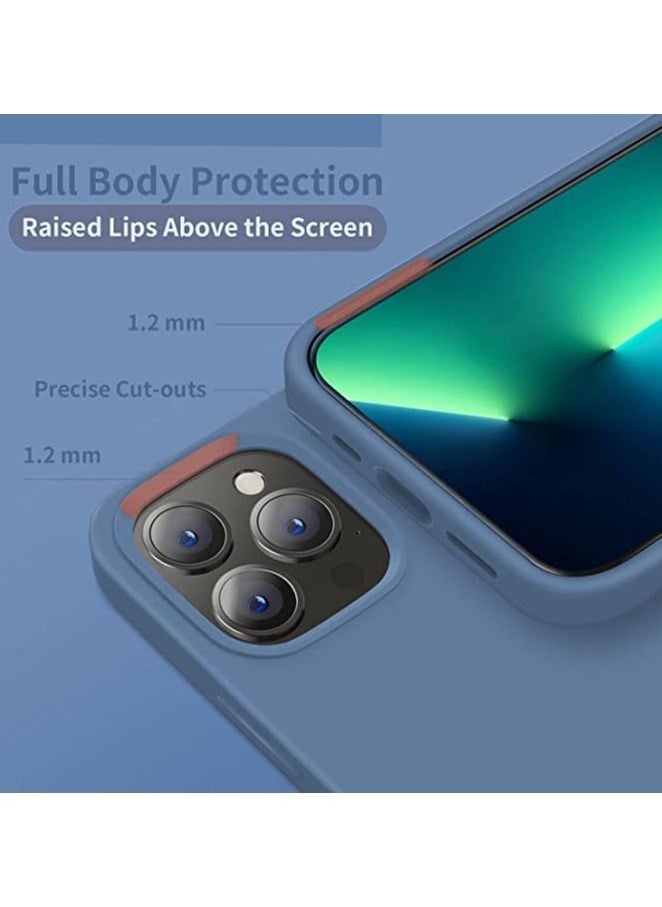 Gravity iPhone 13 Pro Case Cover 6.1 Inch Case Silicone Protective Case Soft Silicone Case with Soft Microfiber Lining,Anti-Scratch,Slim Thin Cover for iPhone 13 Pro Cover Case(Dark Blue) - Image 2