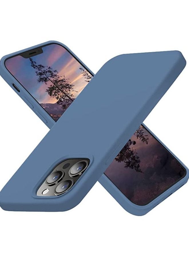Gravity iPhone 13 Pro Case Cover 6.1 Inch Case Silicone Protective Case Soft Silicone Case with Soft Microfiber Lining,Anti-Scratch,Slim Thin Cover for iPhone 13 Pro Cover Case(Dark Blue) - Image 1