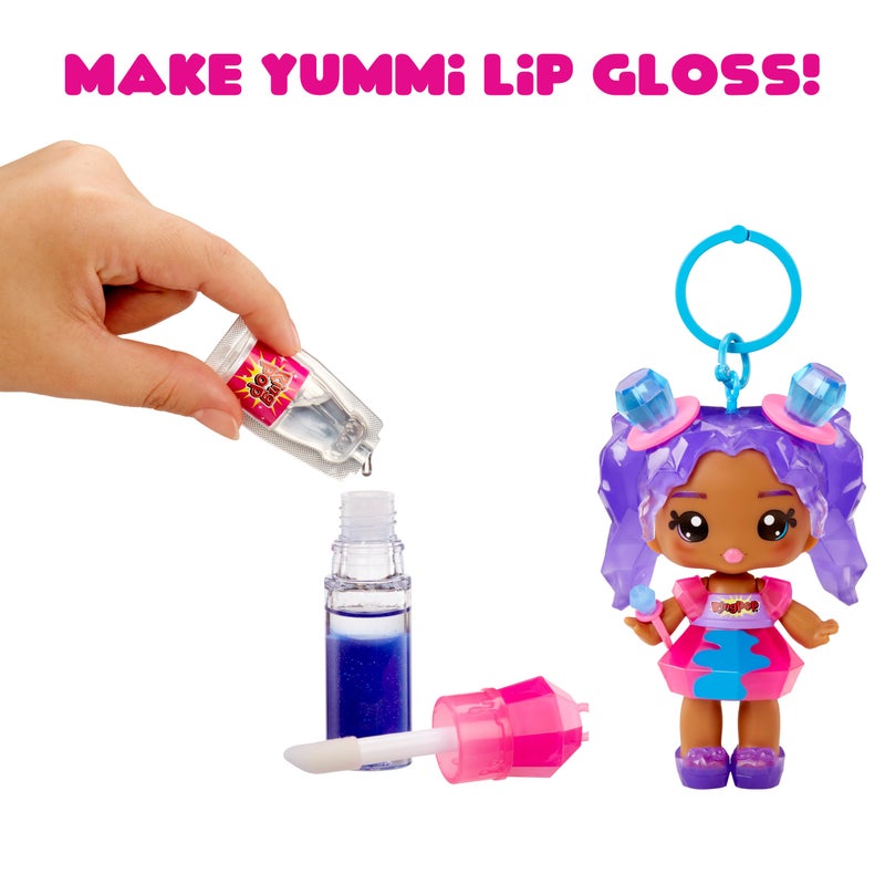 Yummiland x Licensed Sweets Lip Gloss Doll: Ring Pop Includes DIY Lip Gloss + Removable Keychain, Cosmetic Play, Collectible, Ages 4+ - Image 5
