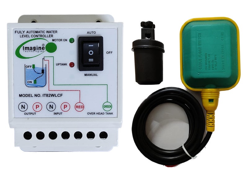 Imagine Technologies Fully Automatic Water Level Controller and Indicator with Float Sensor (IT82WLCF). - Image 1