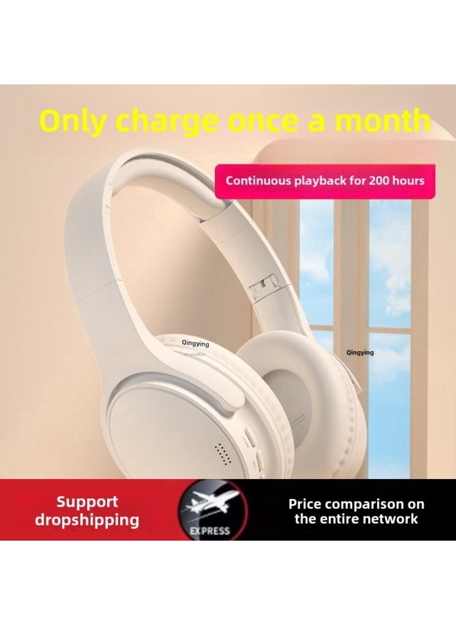 Generic - Headset Endurance Sports Headset Game 200 Hours Noise Reduction Long Bluetooth Wireless Mobile Phone Computer-Colour:Qingying Iphone Apple Vivo Xiaomi Xiaomi Glory Oppo Lenovo Oneplus Iqoo Sony - Image 1