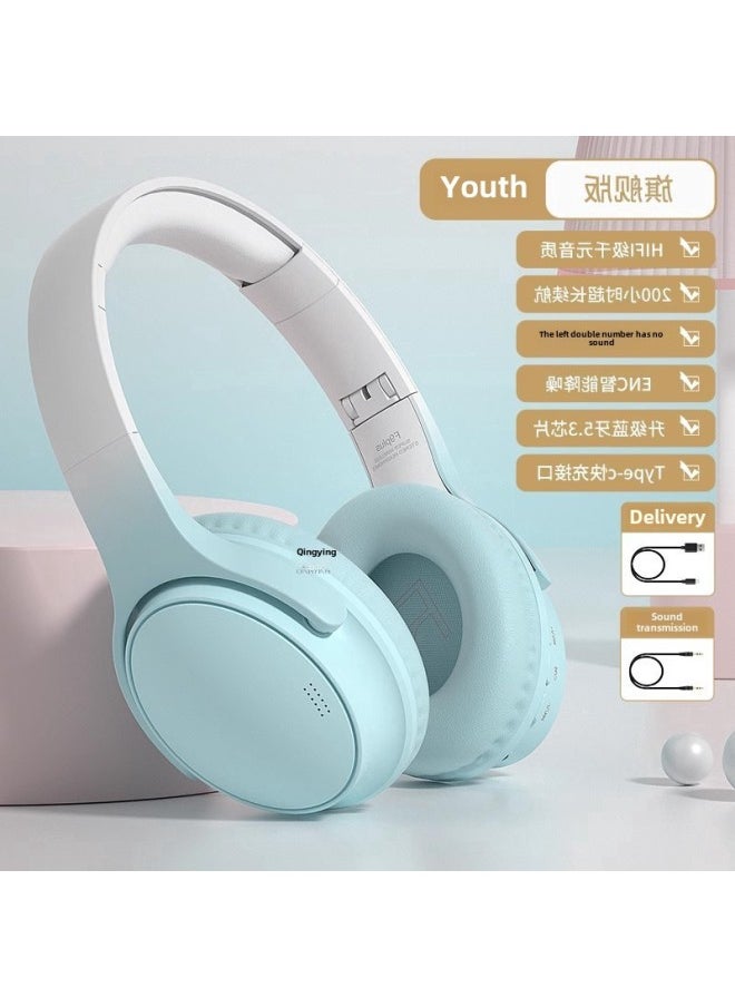 Generic - Headset Endurance Sports Headset Game 200 Hours Noise Reduction Long Bluetooth Wireless Mobile Phone Computer-Colour:Qingying Iphone Apple Vivo Xiaomi Xiaomi Glory Oppo Lenovo Oneplus Iqoo Sony - Image 1