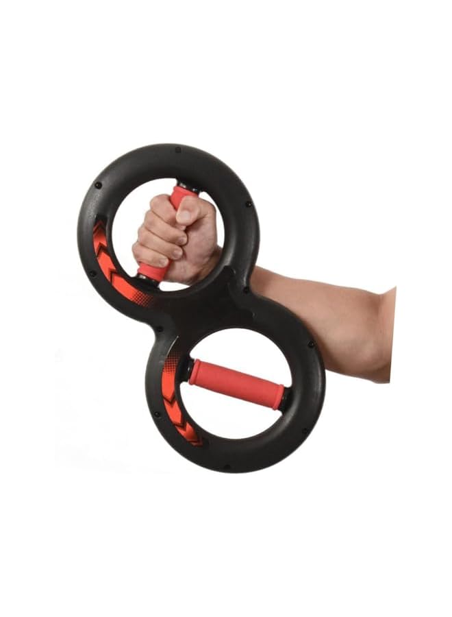 S-TOP （1pcs）Hand Grippers Devices Wrist Strength Trainer Power Workout Arm Muscle Exerciser Chest Expander Power Barbell Wrist Roller Wrist Strength Equipment Arm Rod Exercise Red Sports（15KG force - Red） - Image 3