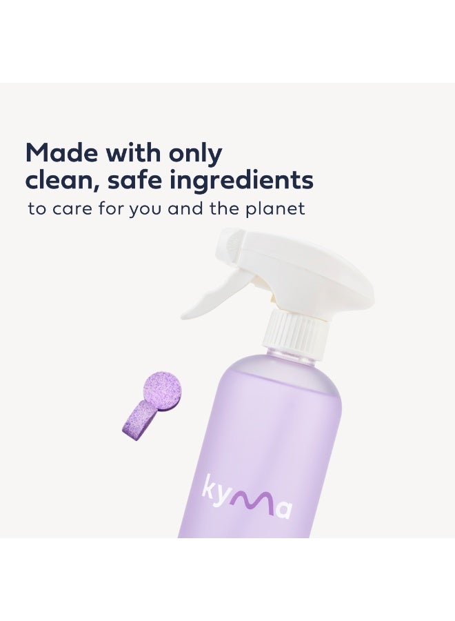 kyma Kyma Non-Toxic Glass Cleaner Single Kit, 1 Refillable Bottle + 1 Glass Refill, 500ml (Makes 1x 500ml Bottle of Glass Cleaner), Non-Toxic, Eco Friendly, Removes Dirt, Streak-Free, Cleans Powerfully - Image 3