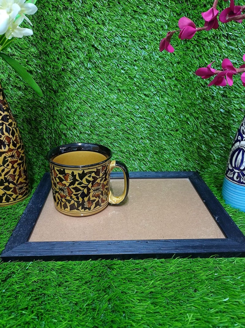 Caffeine Ceramic Handmade Brown sehra Breakfast Set Set of 2 - Image 3