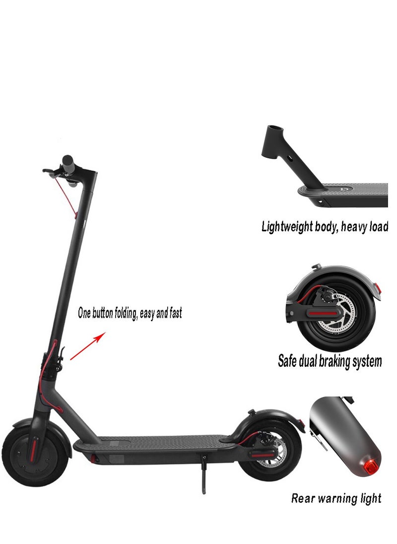 Generic COOLBABY Electric Scooter Adults Foldable Sports Scooter Electric Bike for Adults, 8.5 Inch Tires, Up to 20 Miles Range & 15.5Mph, 350W,Bright Headlight, Double Brake Black  - Image 2