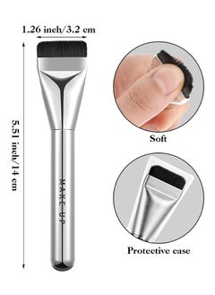 Gecomo Flat-Head Makeup Brush, Liquid Foundation Brush, Face Makeup Tool  - Image 4