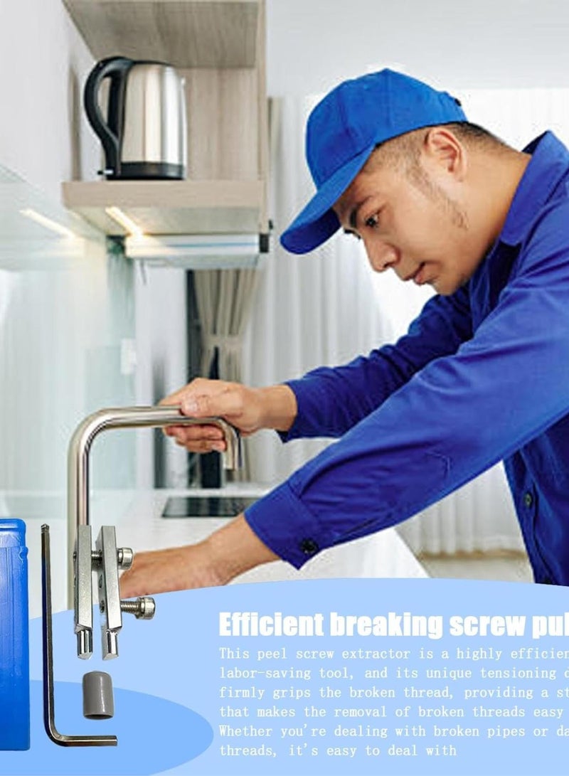 GGOOT Broken Faucet Extractor | Damaged Water Pipe Valves Pulling Tools - Plumbing Hardware, Stripped Thread Screw Extraction Supplies for Home Improvement  - Image 2