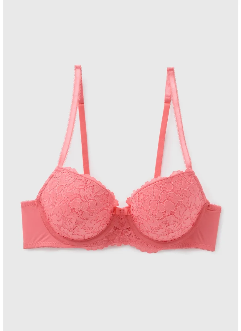 Matalan Coral Lace Detail Full Bra