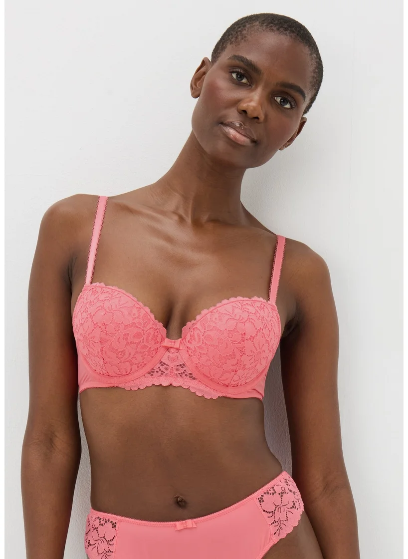Matalan Coral Lace Detail Full Bra