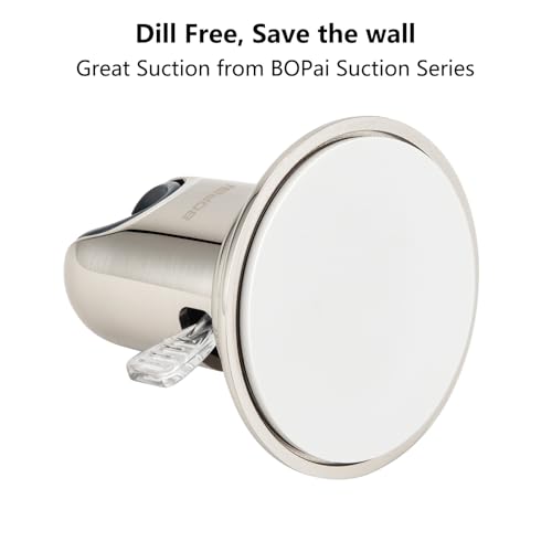 BOPai Vacuum Suction Cup Shower Head Holder, Adjustable 20 Degrees from The Wall - Brushed Nickel - Image 4