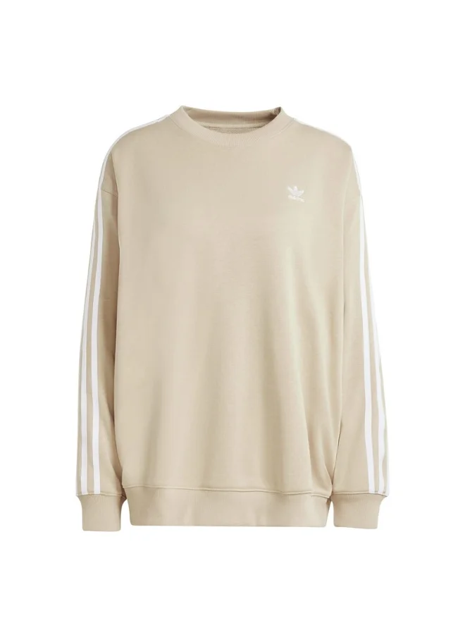 Adidas adidas 3 S CREW OS Beige Originals Women SWEATSHIRTS