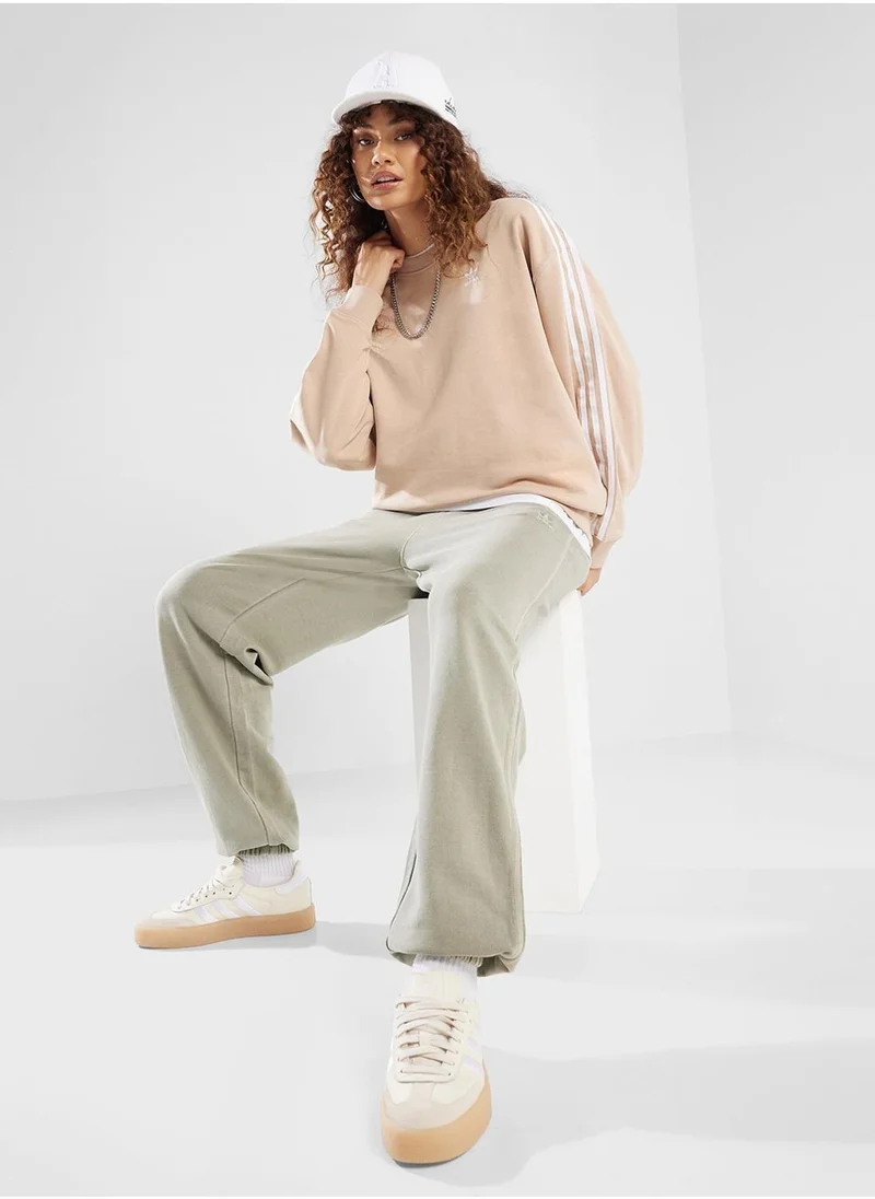 Adidas 3 S CREW OS Beige Originals Women SWEATSHIRTS